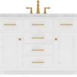 Grove Collection 48-Inch Single Sink Shaker Vanity in White with Marble Countertop, ** NO BACKSPLASH ** SK48WCM, FINAL PRICE: $699.99 + TAX [FBM-340]