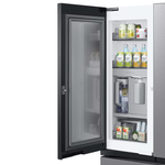 Samsung Bespoke 30.1-cu Smart French Door Refrigerator w/Ice Maker & Water Dispenser and Door within Door (Fingerprint Resistant Stainless Steel- All Panels) ENERGY STAR, CLEARANCED