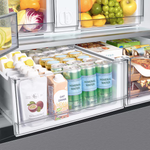 Samsung Bespoke 30.1-cu Smart French Door Refrigerator w/Ice Maker & Water Dispenser and Door within Door (Fingerprint Resistant Stainless Steel- All Panels) ENERGY STAR, CLEARANCED