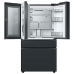 Samsung Bespoke Standard-Depth Family Hub 28.6-cu ft 4-Door French Door Refrigerator with Dual Ice Maker with Water Dispenser (Charcoal Glass Top with Matte Black Steel), RF90F29AECE *BG, MSRP: $4,699.00, FINAL PRICE: $2,299.99 + TAX