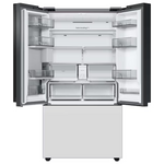 Samsung Bespoke Standard-Depth Beverage Center 30.1-cu ft 3-Door French Door Refrigerator with Dual Ice Maker with Water Dispenser (White Glass), RF30BB660012 *BG, MSRP: $3,099.00, FINAL PRICE: $1,299.99 + TAX