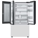 Samsung Bespoke Standard-Depth Beverage Center 30.1-cu ft 3-Door French Door Refrigerator with Dual Ice Maker with Water Dispenser (White Glass), RF30BB660012 *BG, MSRP: $3,099.00, FINAL PRICE: $1,299.99 + TAX
