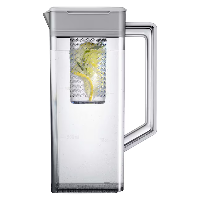 Samsung Bespoke Standard-Depth Beverage Center 30.1-cu ft 3-Door French Door Refrigerator with Dual Ice Maker with Water Dispenser (White Glass), RF30BB660012 *BG, MSRP: $3,099.00, FINAL PRICE: $1,299.99 + TAX