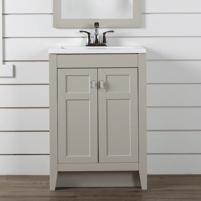 Diamond NOW Brenton 24-in Single Sink Bathroom Vanity, EC2024P2M1-KG, MSRP: $739.00, Final Price: $399.99 + tax