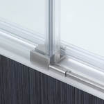 OVE Decors Sedona Satin Nickel 58-in to 60-in x 59-in Semi-frameless Sliding Bathtub Door, 923231 SEDONA-SNTD *HD2405, Retail: $879.00