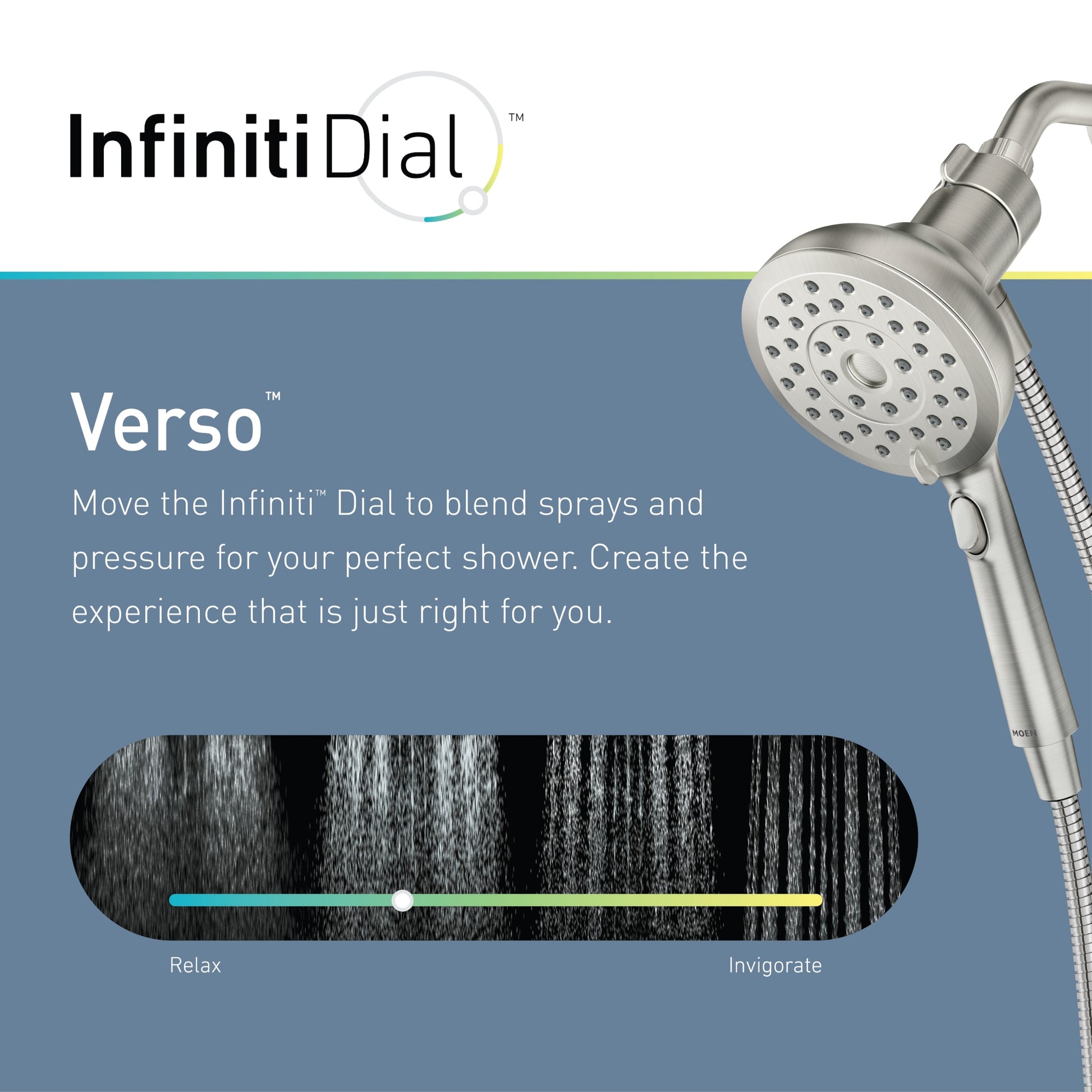 Moen Verso 8.0 -Spray Spot Resist Brushed Nickel Handheld Shower Head 1.75 GPM, RETAIL: $64.98, FINAL PRICE: $39.99 + TAX