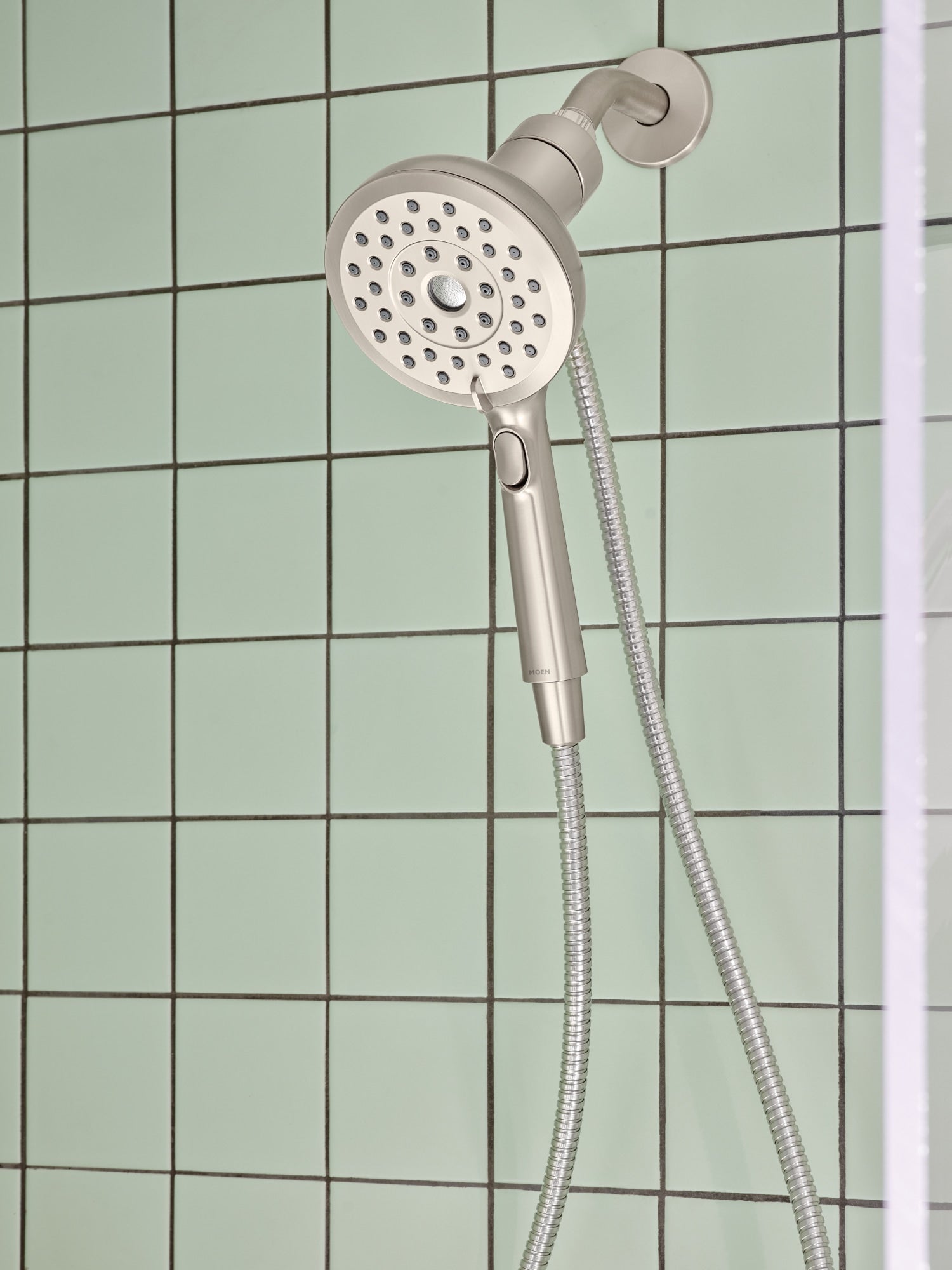 Moen Verso 8.0 -Spray Spot Resist Brushed Nickel Handheld Shower Head 1.75 GPM, RETAIL: $64.98, FINAL PRICE: $39.99 + TAX