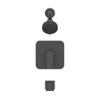 Alpine Reserve Dunmore Matte Black 1-handle Multi-function 3.752-in Round Bathtub and shower Faucet ( Valve Included )
