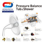 Alpine Reserve Dunmore Matte Black 1-handle Multi-function 3.752-in Round Bathtub and shower Faucet ( Valve Included )