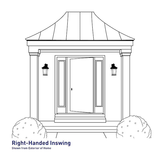 RELIABILT 36-in x 80-in x 4-9/16-in Steel Right-hand inswing Prehung Residential Insulating core Front Door, 5517514, #10124820, FINAL PRICE: $349.99 + TAX