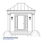 RELIABILT 36-in x 80-in x 4-9/16-in Steel Left-hand inswing Prehung Residential Insulating core Front Door