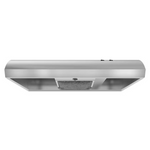 Whirlpool 30-in Ductless 140-CFM Recirculating Stainless Steel Under Cabinet Range Hood with Charcoal Filter, UXT4030ADS/2 *JR2510, Retail: $229.00, FINAL PRICE: $99.99 + TAX