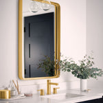 Moen Align Brushed Gold Widespread 2-handle WaterSense High-arc Residential Handle Bathroom Sink Faucet with Drain