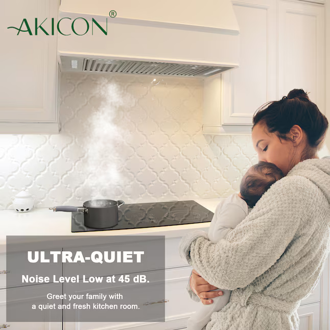 Akicon 36-in Ducted 600-CFM Stainless Steel Insert Under Cabinet Range Hood with Charcoal Filter, AK-HOOD36 *JR2509, Retail: $369.99, FINAL PRICE: $249.99 + TAX