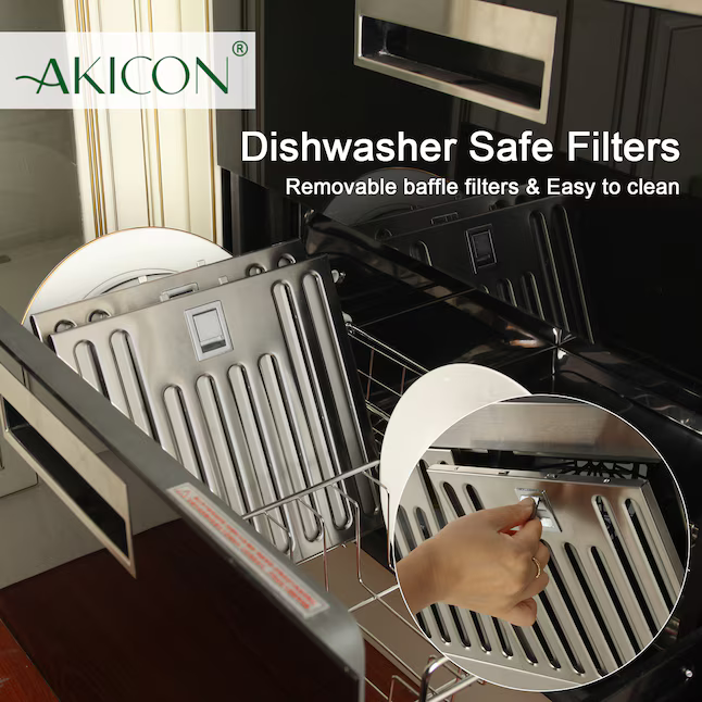 Akicon 36-in Ducted 600-CFM Stainless Steel Insert Under Cabinet Range Hood with Charcoal Filter, AK-HOOD36 *JR2509, Retail: $369.99, FINAL PRICE: $249.99 + TAX