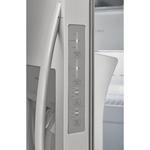 Frigidaire 22.3-cu ft Standard-Depth 33-in Side-by-Side Refrigerator with Ice Maker + Water and Ice Dispenser (Stainless Steel), FRSS2323AS *JR2512, Retail: $1,399.00, FINAL PRICE: $699.99 + TAX