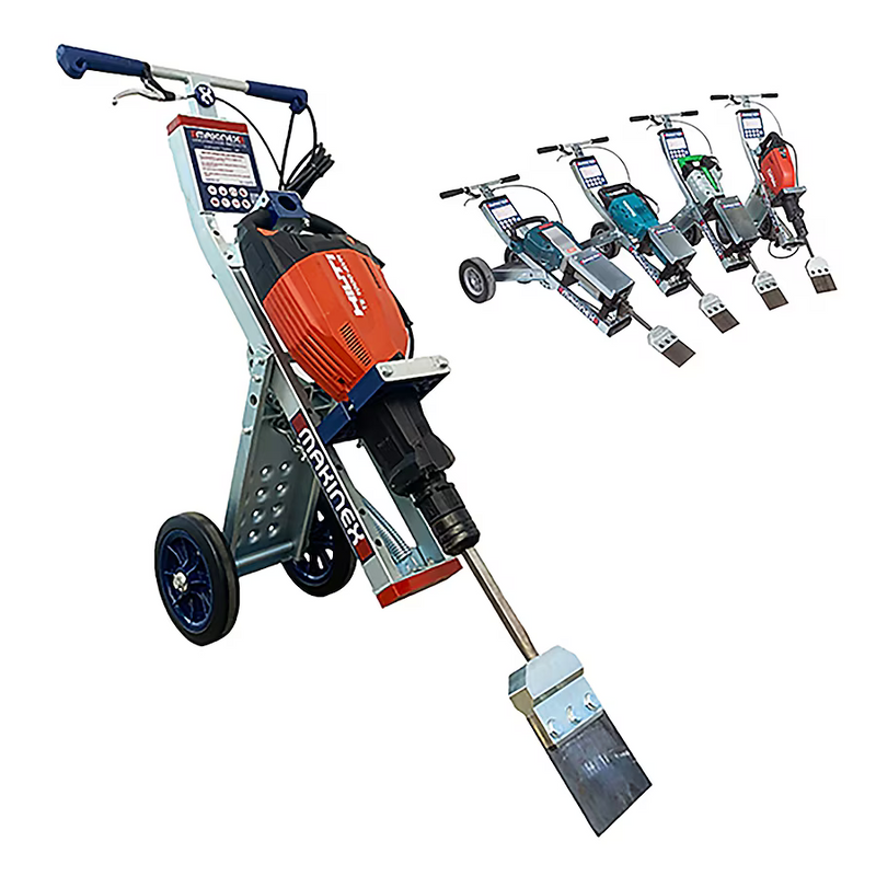 Makinex Steel Heavy Duty Scraper Jack Hammer Trolley, JHT-U-2 *HD2412 SN: 0356, Retail: $1,287.25, FINAL PRICE: $749.99 + TAX