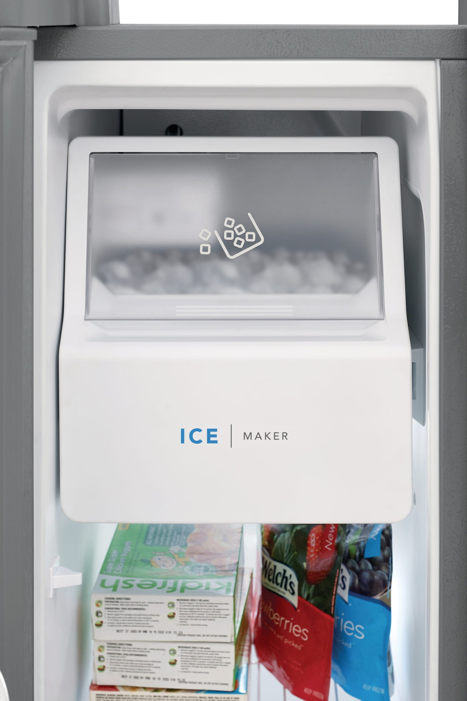 Frigidaire 25.6-cu ft Standard-Depth 36-in Wide Side-by-Side Refrigerator with Ice Maker ,Water and Ice Dispenser ( Fingerprint Resistant Stainless Steel ) ENERGY STAR Certified