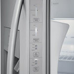 Frigidaire 25.6-cu ft Standard-Depth 36-in Wide Side-by-Side Refrigerator with Ice Maker ,Water and Ice Dispenser ( Fingerprint Resistant Stainless Steel ) ENERGY STAR Certified