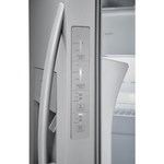 Frigidaire 25.6-cu ft Standard-Depth 36-in Side-by-Side Refrigerator with Ice Maker + Water and Ice Dispenser (Fingerprint Resistant Stainless Steel), FRSS26L3AF/D *JR2510, Retail: $1,399.00, FINAL PRICE: $799.99 + TAX