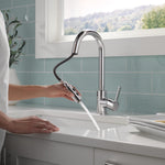 Peerless Precept Single-Handle Pull-Down Kitchen Faucet in Chrome
