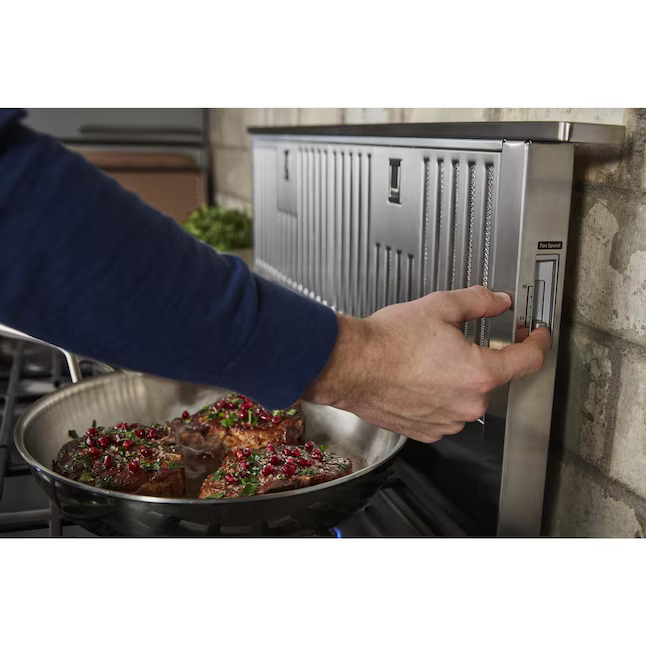 KitchenAid 36-in Telescoping Stainless Steel Ducted Downdraft Range Hood, KXD4636YSS/7 *JR2508, Retail: $1,729.00, FINAL PRICE: $899.99 + TAX