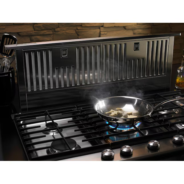 KitchenAid 36-in Telescoping Stainless Steel Ducted Downdraft Range Hood, KXD4636YSS/7 *JR2508, Retail: $1,729.00, FINAL PRICE: $899.99 + TAX