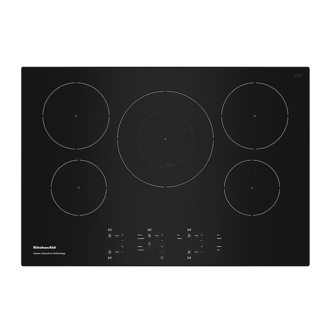 KitchenAid 30-in 5 burners Black Induction Cooktop, KCIG550JBL/02 *JR2510, Retail: $2,349.00, FINAL PRICE: $1,249.99 + TAX