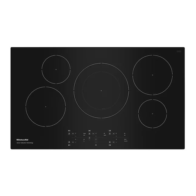 KitchenAid 36-in 5 burners Black Induction Cooktop, KCIG556JBL *JR2510, Retail: $2,449.00, FINAL PRICE: $1,399.99 + TAX