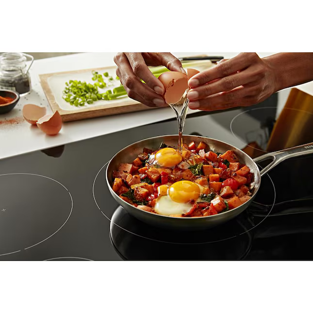 KitchenAid 30-in 5 burners Black Induction Cooktop, KCIG550JBL/02 *JR2510, Retail: $2,349.00, FINAL PRICE: $1,249.99 + TAX