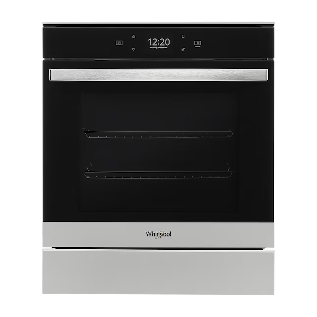 Whirlpool 24-in Smart Compatible Single Electric Wall Oven Single-fan and Self-cleaning (Fingerprint Resistant Stainless Steel), WOS52ES4MZ/03 *HD2509, Retail: $2,399.00, FINAL PRICE: $1,399.99 + TAX