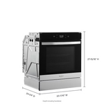 Whirlpool 24-in Smart Compatible Single Electric Wall Oven Single-fan and Self-cleaning (Fingerprint Resistant Stainless Steel), WOS52ES4MZ/03 *HD2509, Retail: $2,399.00, FINAL PRICE: $1,399.99 + TAX