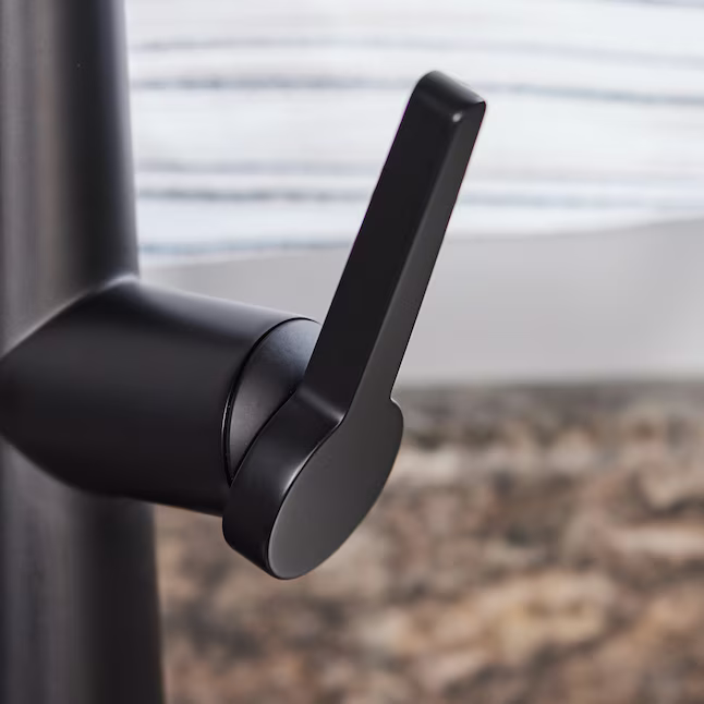 Alpine Reserve Bryton Matte Black Single Handle Deck-mount Pull-down Kitchen Faucet with Sprayer (Includes Deck Plate), 21-K131HMB-AR #1058527 *JR2510, Retail: $129.00, FINAL PRICE: $69.99 + TAX