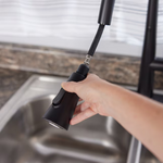 Alpine Reserve Bryton Matte Black Single Handle Deck-mount Pull-down Kitchen Faucet with Sprayer (Includes Deck Plate), 21-K131HMB-AR #1058527 *JR2510, Retail: $129.00, FINAL PRICE: $69.99 + TAX
