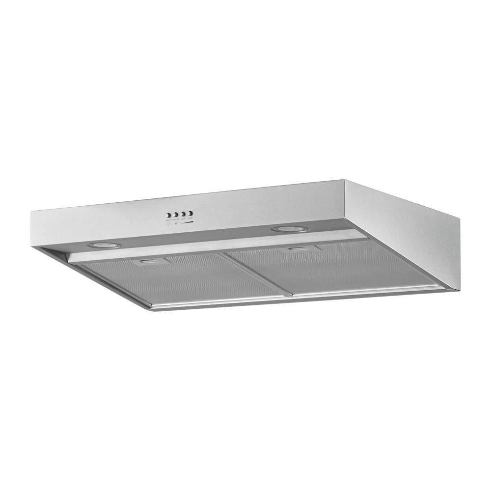 Whirlpool 30-inch Convertible 270-CFM Recirculating Stainless Steel Under Cabinet Range Hood