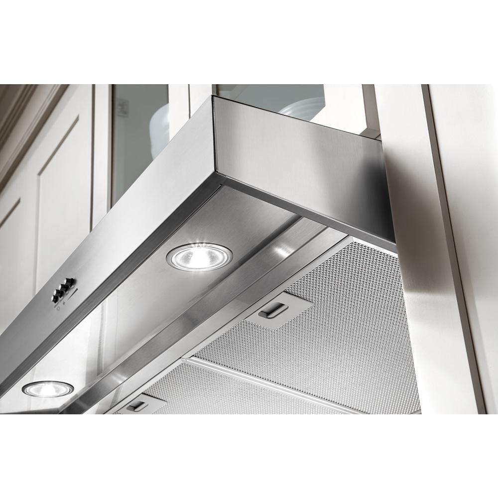 Whirlpool 30-inch Convertible 270-CFM Recirculating Stainless Steel Under Cabinet Range Hood