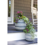 Alpine Reserve Round 11.02-in W x 11.02-in H Blue Ceramic Indoor/Outdoor Planter, LT90047M 4103777 *JR2407, MSRP: $49.98, Final Price: $29.99 +Tax