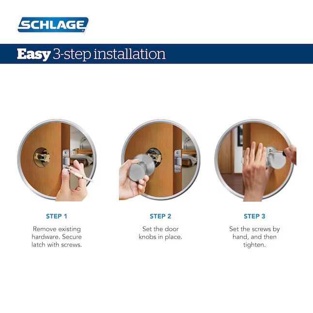 Schlage Accent Aged Bronze Interior Bed/Bath Privacy Door Handle, F40 V ACC 716 CAM, MSRP: $46.98 - FINAL: