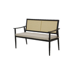Summit Lane Charlee 50-in W x 33.86-in H Wicker Steel Love Seat Bench, 22044-R1   5106733  *HD2409, Retail: $224, FINAL PRICE: $139.99 + TAX