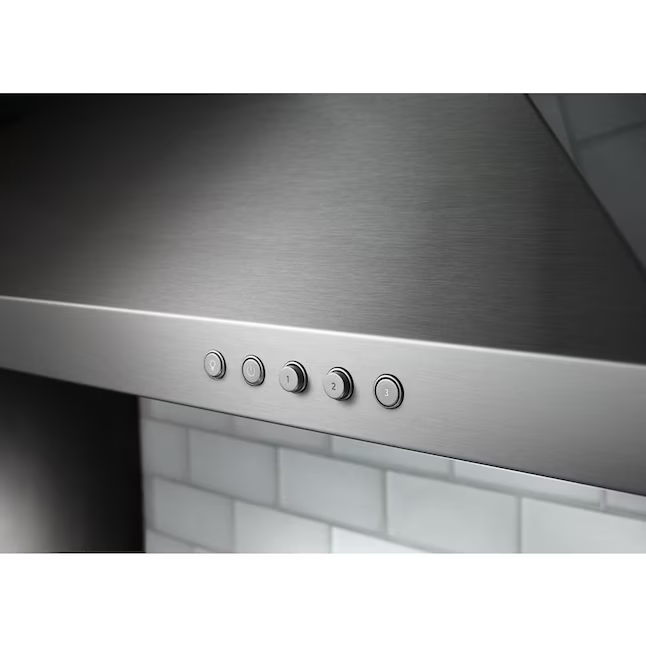 KitchenAid 36-in Convertible 400-CFM Recirculating Stainless Steel Wall-Mounted Range Hood with Charcoal Filter, KVWB406DSS *JR2512, Retail: $1,619.00, FINAL PRICE: $849.99 + TAX