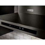 KitchenAid 30-in Convertible 585-CFM Recirculating Black Stainless with PRINTSHIELD Finish Wall-Mounted Range Hood, KVWB600HBS/3 *JR2510, Retail: $2,119.00, FINAL PRICE: $999.99 + TAX
