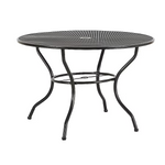 Summit Lane Davenport Round Outdoor Dining Table 44.88-in W x 44.88-in L with Umbrella Hole, DDT003  5123543 *HD2409, Retail: $168, FINAL PRICE: $99.99 + TAX