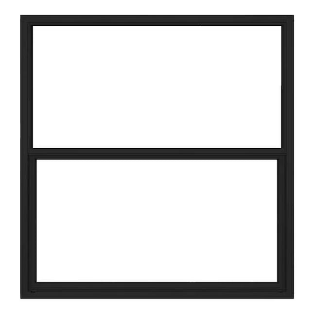 RELIABILT 36-in x 62-in Bronze Exterior Aluminum New Construction Single Hung Window Low-E Single Pane Glass (Half Screen Included), FASHB3662N-IMP, FINAL PRICE: $149.99