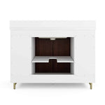 Summit Lane Larue 48-in Bright White/Cherry Undermount Single Sink Bathroom Vanity with White Quartz Top, SL48LRV, [FB247], MSRP: $2,199.00, Final Price: $749.99 + Tax