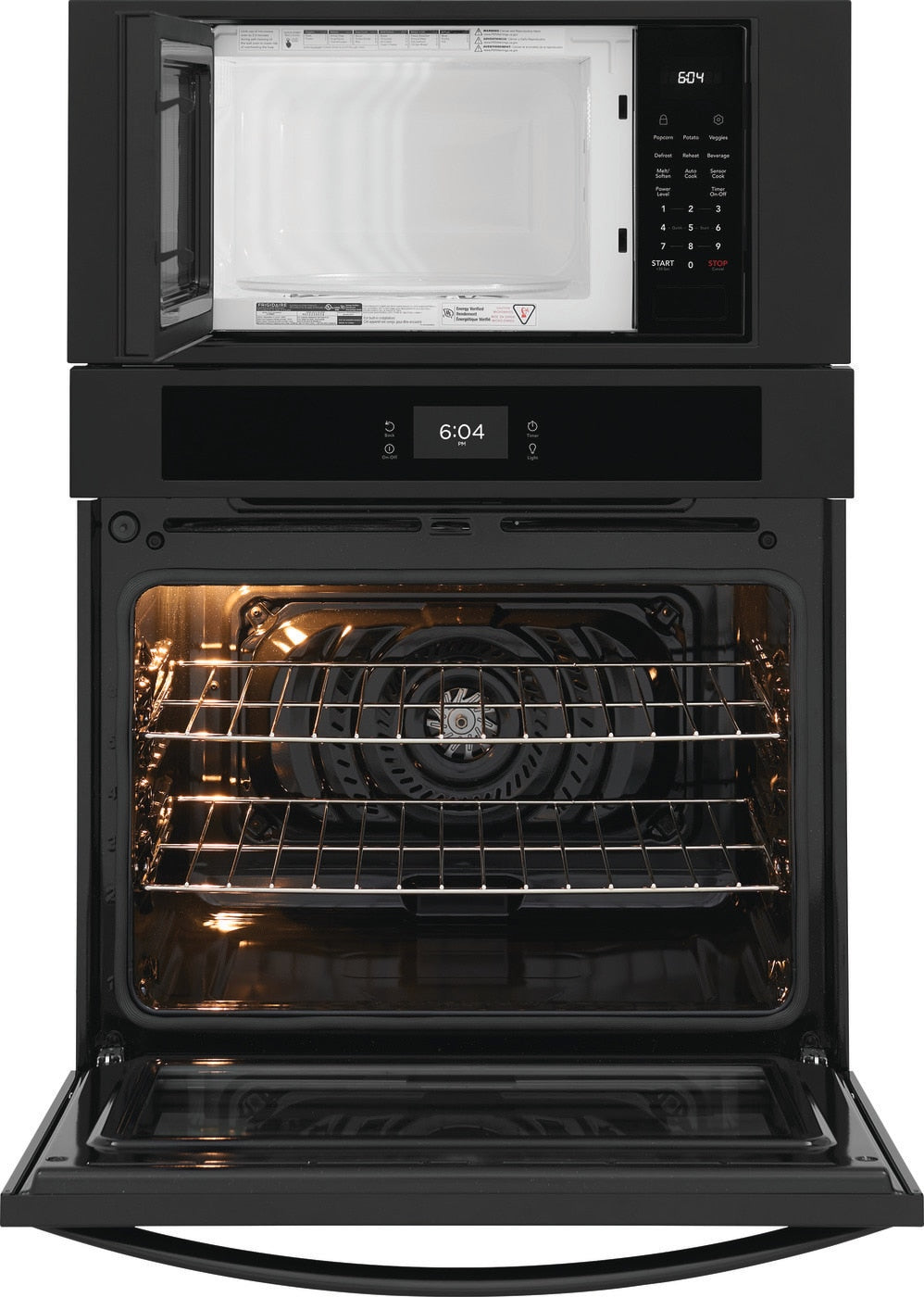 Frigidaire 30 inch Self-cleaning Microwave Wall Oven Combo ( Black )