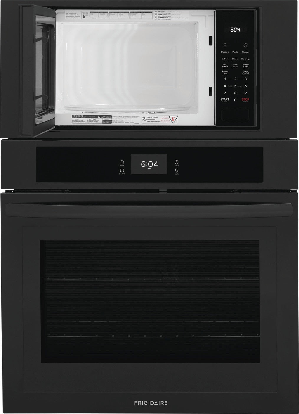 Frigidaire 30 inch Self-cleaning Microwave Wall Oven Combo ( Black )