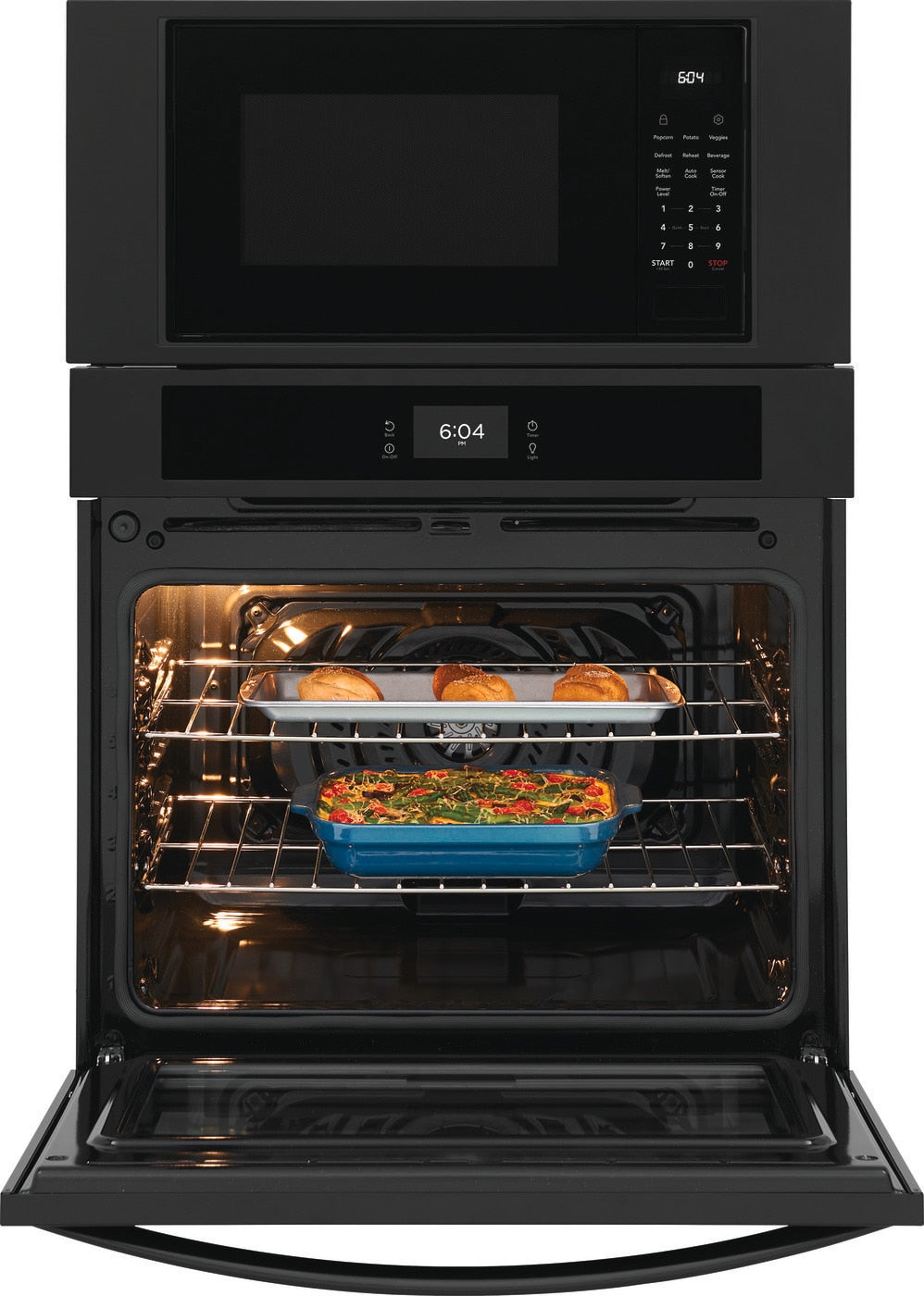 Frigidaire 30 inch Self-cleaning Microwave Wall Oven Combo ( Black )