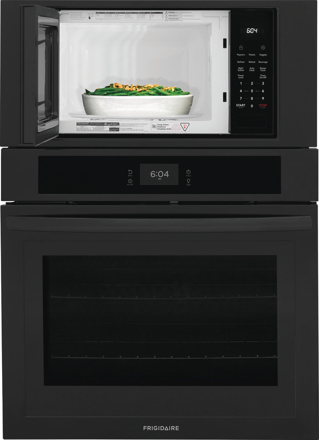 Frigidaire 30 inch Self-cleaning Microwave Wall Oven Combo ( Black )