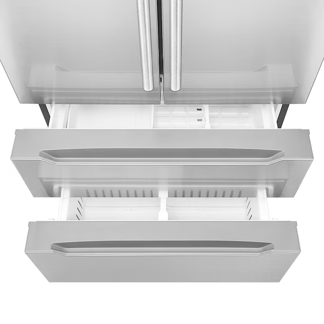 Cosmo Counter-Depth 22.5-cu ft 4-Door 36-in French Door Refrigerator with Ice Maker (Stainless Steel), COS-FDR225RHSS-G *JR2512, Retail: $3,399.99, FINAL PRICE: $1,599.99 + TAX