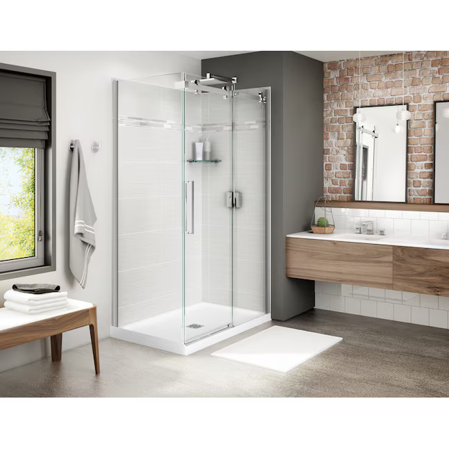 MAAX Utile 48-in W x 1.12-in D x 80.88 H Origin Arctik 1-Piece Direct to Stud Alcove Shower Back Wall Panel, 103411-300-524-800  #805758 *JR2509, Retail: $1,076.00, FINAL PRICE: $ + TAX